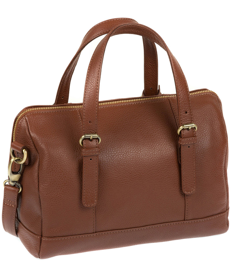 'Hayley' Cognac Leather Handbag image 5