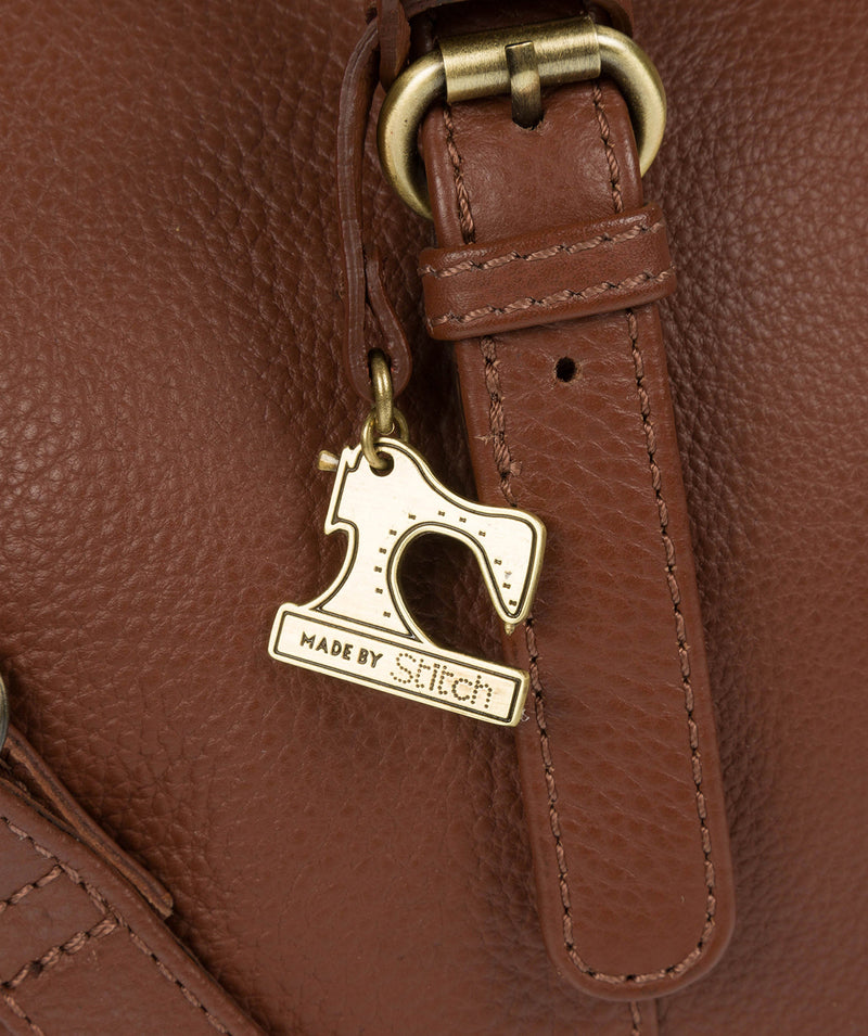 'Hayley' Cognac Leather Handbag image 6