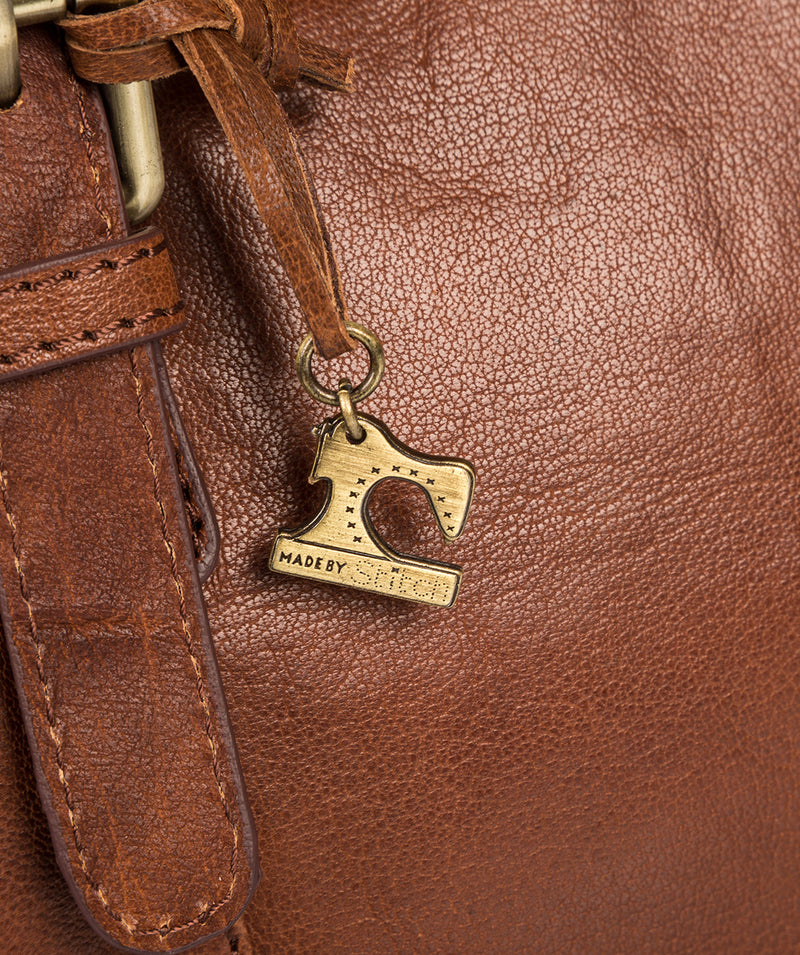 'Hayley' Cognac Leather Handbag image 6