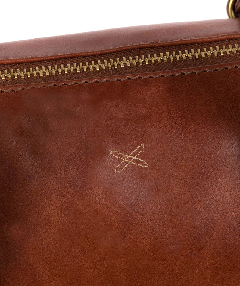 'Hayley' Whiskey Leather Handbag image 3