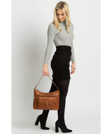 'Laura' Bourbon Leather Shoulder Bag image 2