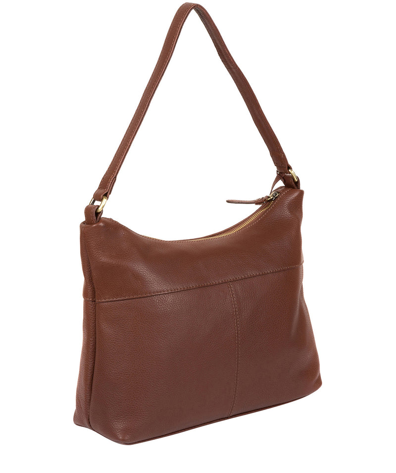 'Laura' Cognac Leather Shoulder Bag image 5