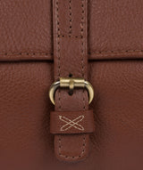 'Laura' Cognac Leather Shoulder Bag image 6