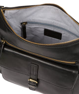 'Laura' Ebony Leather Shoulder Bag image 4