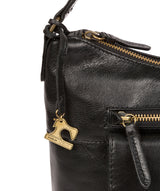 'Laura' Ebony Leather Shoulder Bag image 5
