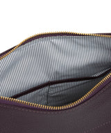 'Laura' Plum Leather Shoulder Bag image 8