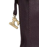 'Faith' Plum Leather Cross Body Bag