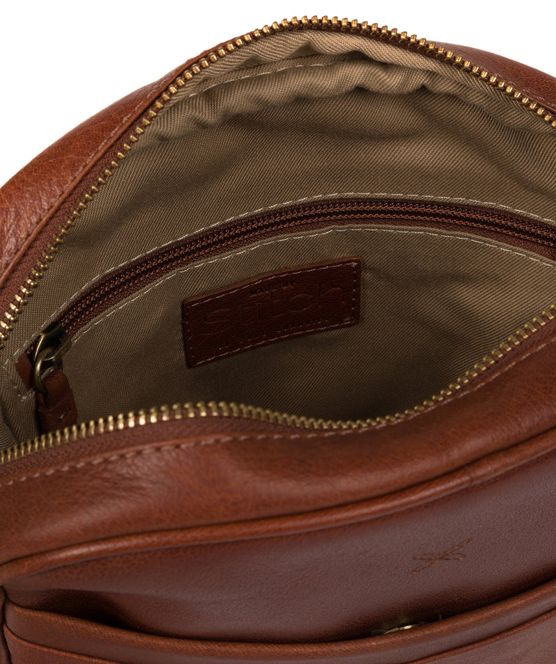 'Cartmel' Treacle Leather Cross Body Bag Pure Luxuries London