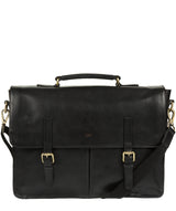 'Lorton' Black Handmade Leather Briefcase
 image 1