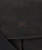 'Lorton' Black Leather Briefcase Pure Luxuries London