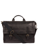 'Big Andrew' Black Leather Workbag image 1