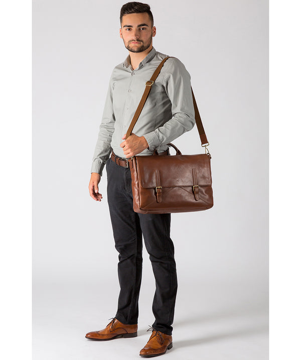 'Big Andrew' Treacle Leather Workbag