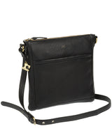 'Essie' Black Leather Cross Body Bag