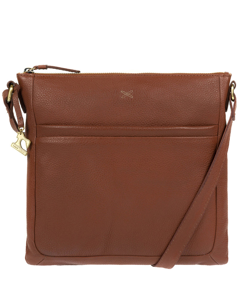 'Essie' Cognac Leather Cross Body Bag image 1