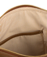 'Essie' Dark Tan Leather Cross Body Bag Pure Luxuries London