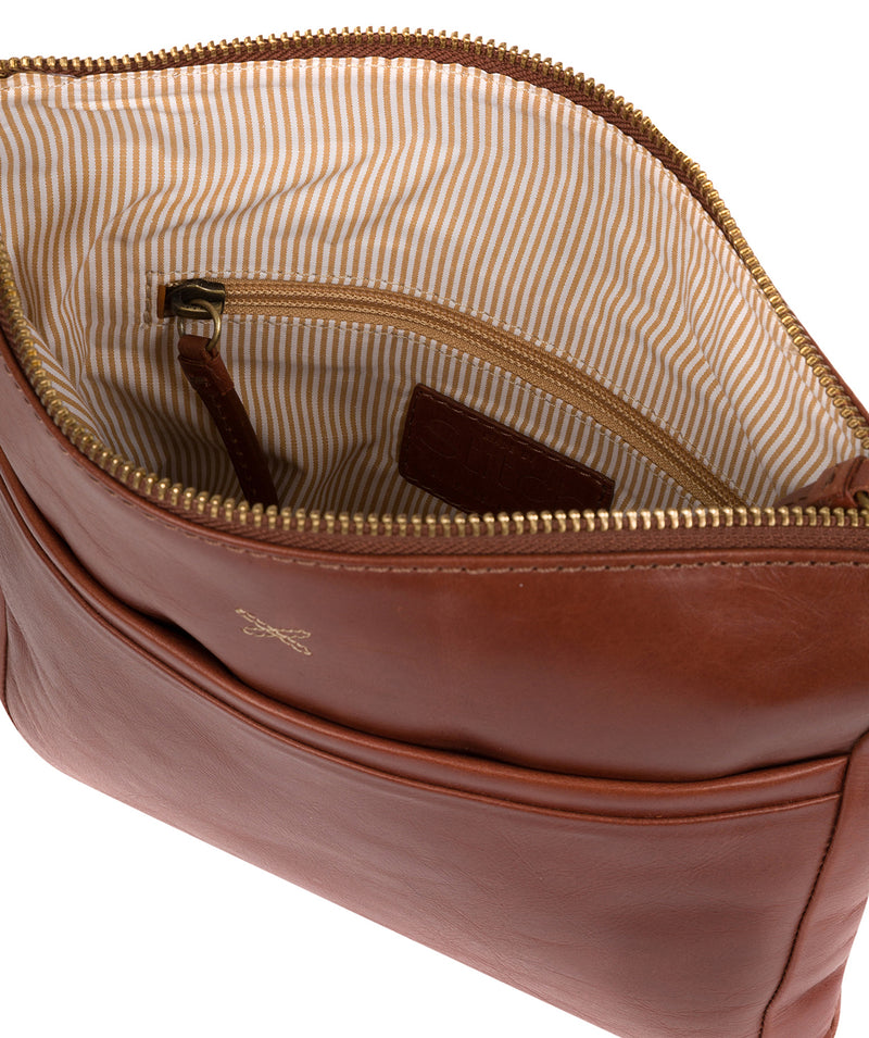 'Essie' Whiskey Leather Cross Body Bag image 4
