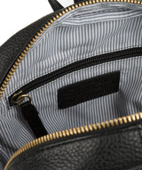 'Greer' Black Leather Backpack image 4