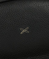 'Greer' Black Leather Backpack image 6