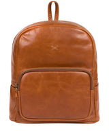 'Greer' Bourbon Leather Backpack image 1