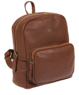 'Greer' Cognac Leather Backpack image 3