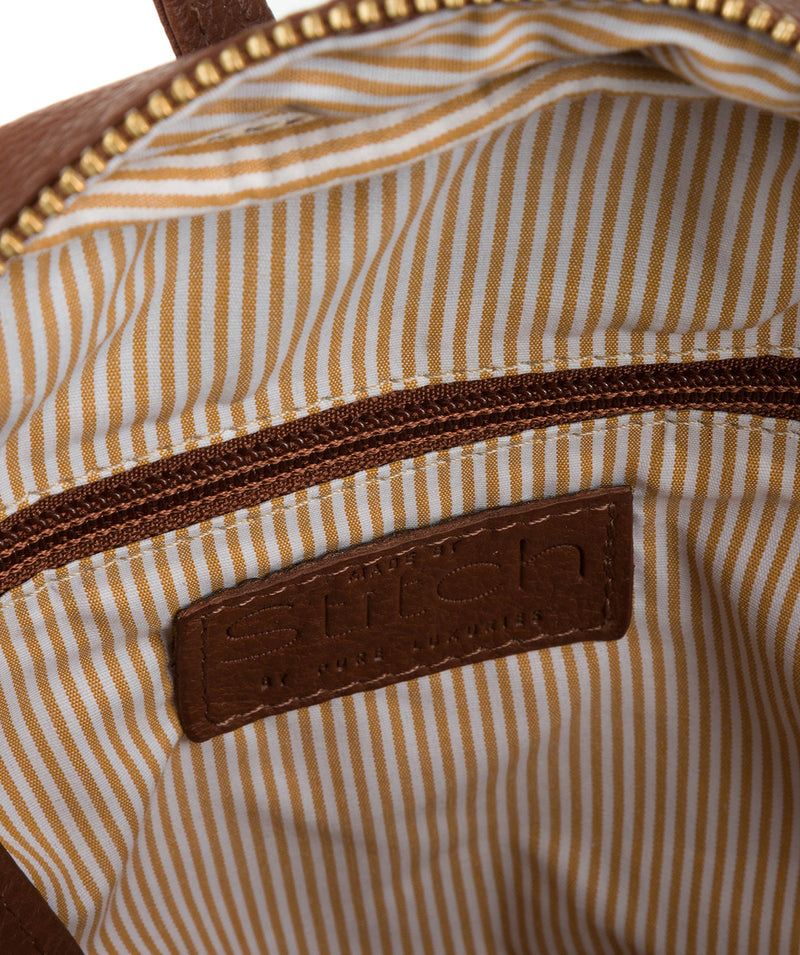 'Greer' Cognac Leather Backpack image 4