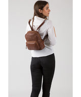 'Greer' Cognac Leather Backpack image 2