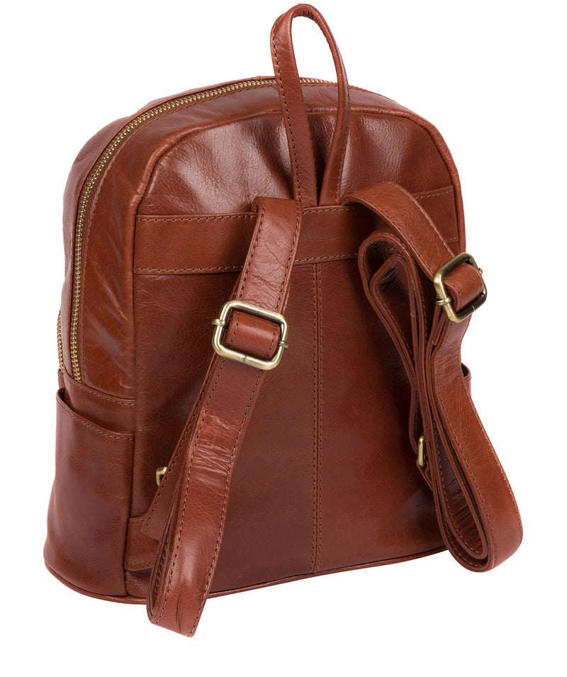'Greer' Whiskey Leather Backpack image 3