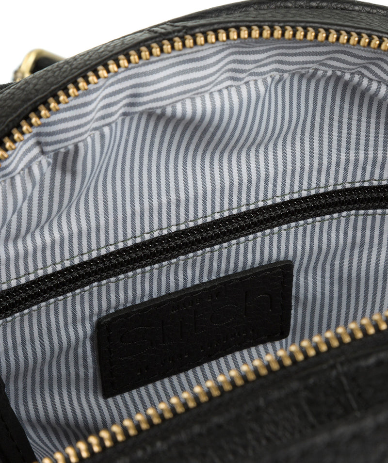 'Viva' Black Leather Backpack image 4