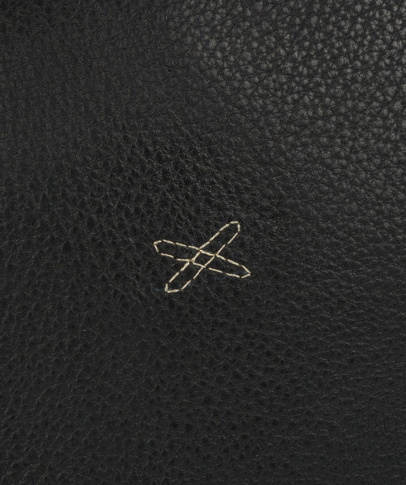 'Viva' Black Leather Backpack image 6