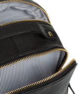 'Viva' Black Leather Backpack image 8
