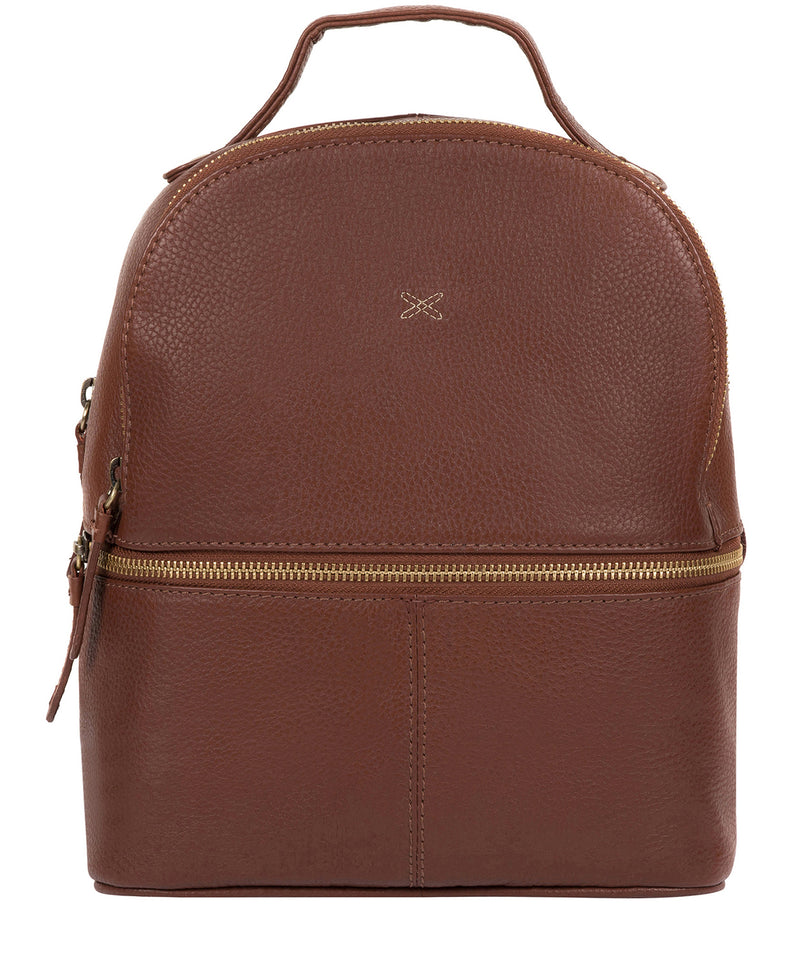 'Viva' Cognac Leather Backpack image 1