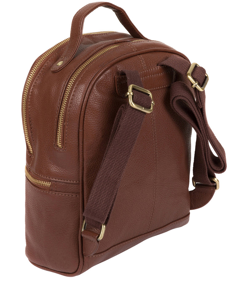 'Viva' Cognac Leather Backpack image 4