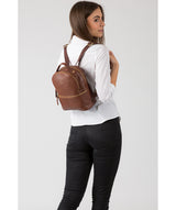 'Viva' Cognac Leather Backpack image 2