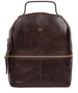 'Viva' Dark Chocolate Leather Backpack image 1