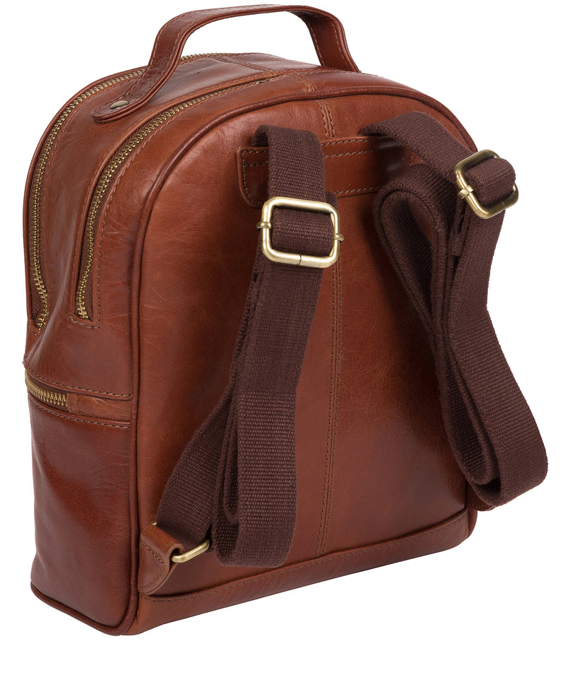 'Viva' Whiskey Leather Backpack image 4
