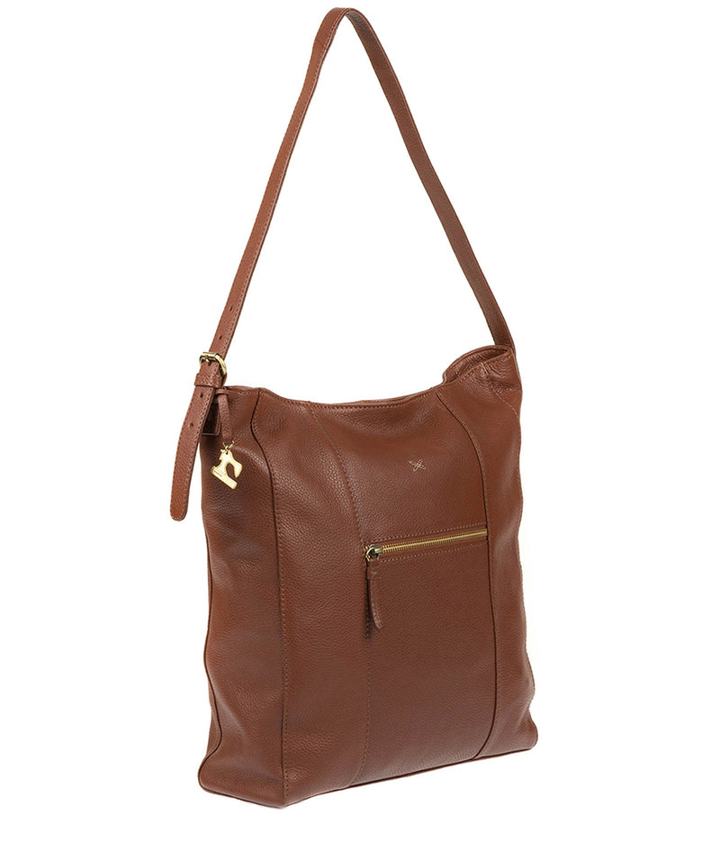 'Yashi' Cognac Leather Bag