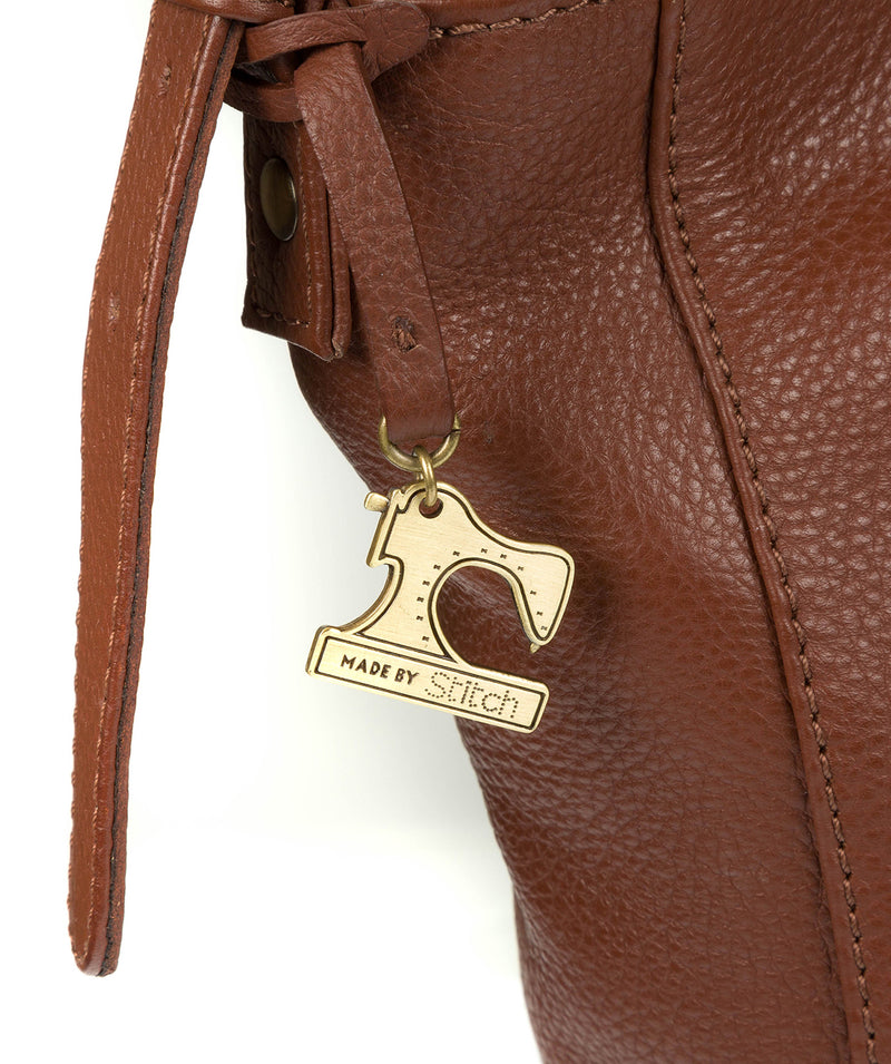'Yashi' Cognac Leather Bag