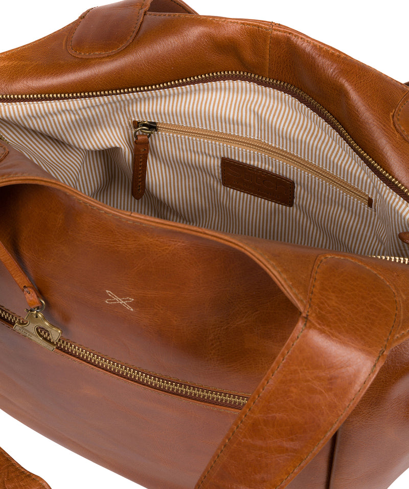 'Imani' Bourbon Leather Tote Bag image 4