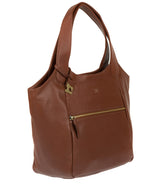'Imani' Cognac Leather Tote Bag Pure Luxuries London