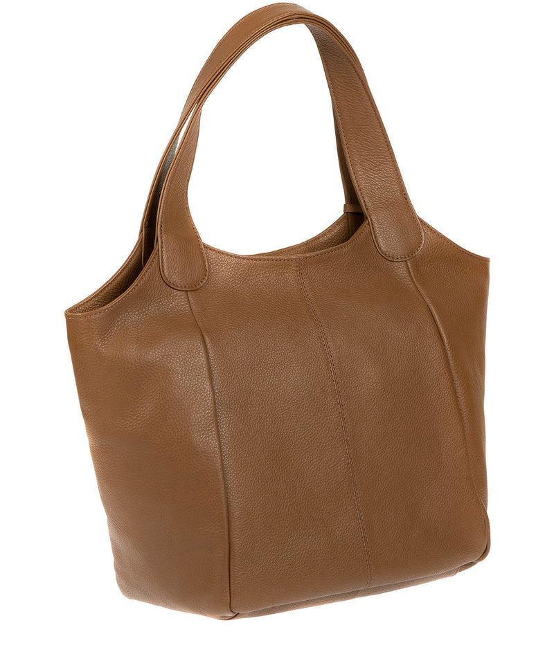'Imani' Dark Tan Leather Tote Bag image 5