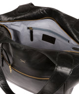 'Imani' Ebony Leather Tote Bag