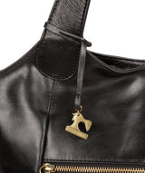 'Imani' Ebony Leather Tote Bag