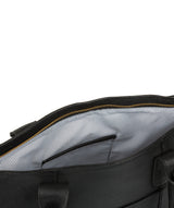 'Quinn' Black Leather Tote Bag