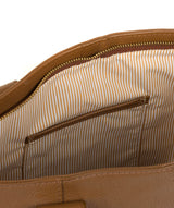 'Quinn' Dark Tan Leather Tote Bag image 8