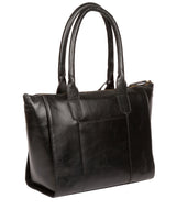 'Quinn' Ebony Leather Tote Bag image 3