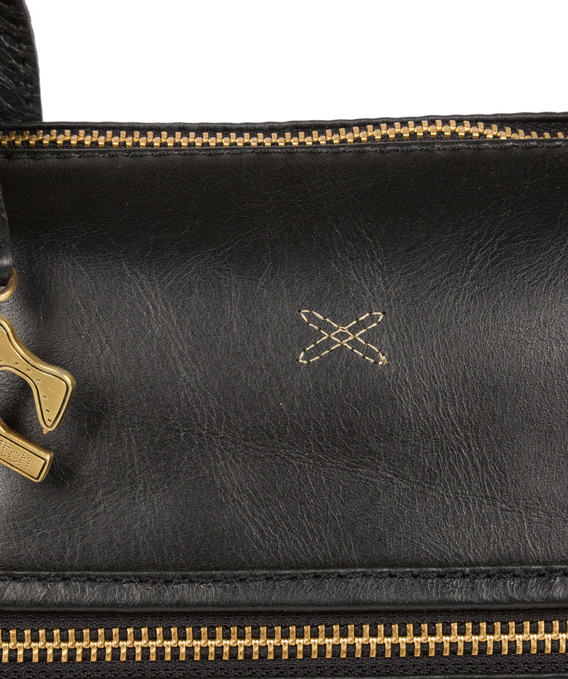 'Quinn' Ebony Leather Tote Bag image 5