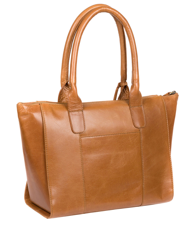 'Quinn' Saddle Leather Tote Bag image 3