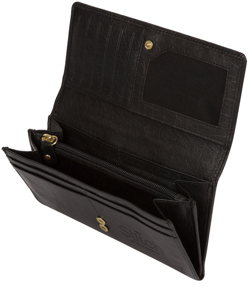 'Vivian' Black Leather Bi-Fold Purse image 3