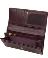 'Vivian' Purple Leather RFID Purse image 3