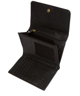 'Dina' Black Tri-Fold Leather Purse image 3